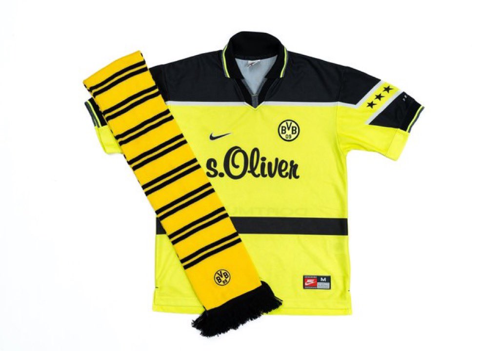 The Footy Section (@ftblsection) on Twitter photo 🚨 GIVEAWAY
If Borussia Dortmund score vs Real Madrid today, we will give away this stunning, genuine retro Dortmund shirt + scarf 🟡⚫️
To enter:
🔁 Repost
➕ Follow <a href="/fmptoken/">Football Manager Pro</a> & <a href="/FTBLsection/">The Footy Section</a>
🙋♂️ Tag a mate below for bonus entry
Good luck! 🚨 GIVEAWAY
If Borussia Dortmund score vs Real Madrid today, we will give away this stunning, genuine retro Dortmund shirt + scarf 🟡⚫️
To enter:
🔁 Repost
➕ Follow <a href="/fmptoken/">Football Manager Pro</a> & <a href="/FTBLsection/">The Footy Section</a>
🙋♂️ Tag a mate below for bonus entry
Good luck!