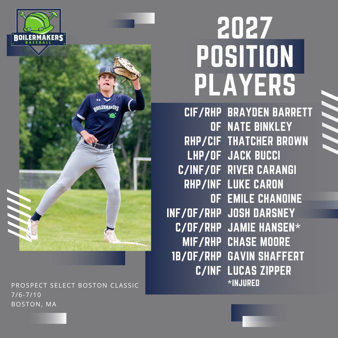 2027 Boilermakers <a href="/PSBaseballinc/">Prospect Select</a> #bostonclassic this week <a href="/NextLVLProspect/">Next Level Prospects</a>
