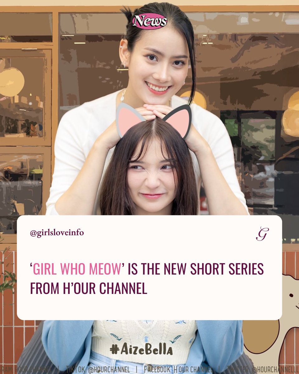 girlsloveinfo's tweet photo. Meow, meow 😻
A new #GirlsLove short series is coming from H’our Channel!

🐾 The story of the cat who came with the rain… and the girl who came with love.
Starring #AizeBella, of course!

No release date yet but I’m already meowing with excitement 🐱

[@hourchannelll] https://t.co/Em9inIulP3