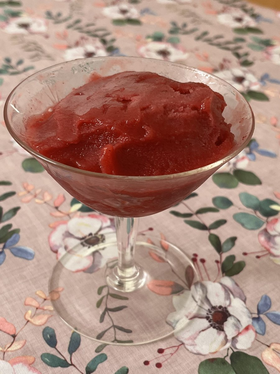 When you run out of double cream to make 
#icecream then #sorbet it is ! #jumbleberry  
#usingupmysoftfruit #allotment #gyo