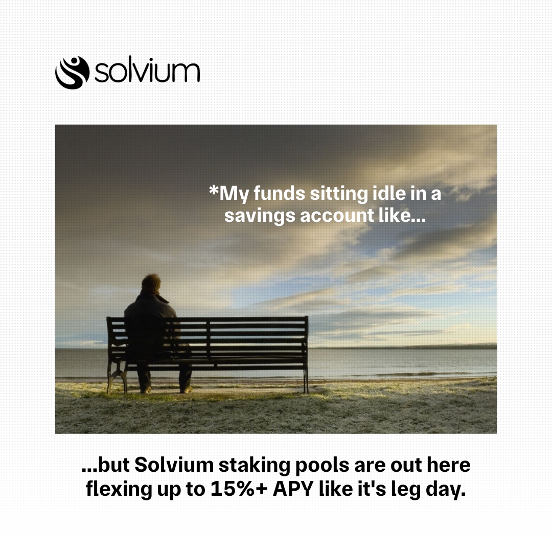 SolviumAi's tweet image. 𝗗𝗲𝗙𝗶 𝗶𝘀 𝗰𝗮𝗹𝗹𝗶𝗻𝗴 𝘆𝗼𝘂, 𝗯𝘂𝘁 𝗱𝗼𝗻’𝘁 𝗹𝗲𝗮𝘃𝗲 𝗶𝘁 𝗼𝗻 𝗿𝗲𝗮𝗱!

Don’t let your money sit idle, and stop settling for crumbs.

Stake with 𝗦𝗼𝗹𝘃𝗶𝘂𝗺, where your money actually works out for you.

#Solvium #RealYield #DeFiHumor #StakingGains #DeFiForAll…