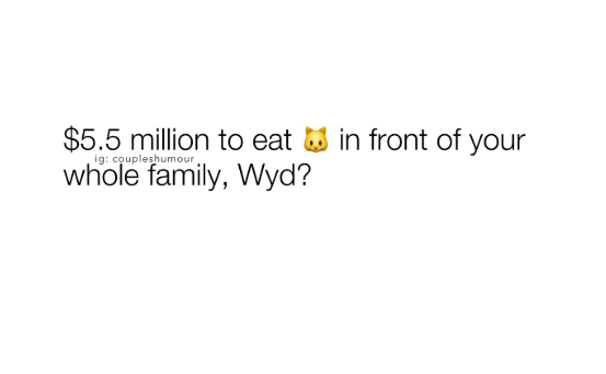 DirtyMindHumor's tweet photo. First family meal I’d enjoy in a long time.😁 https://t.co/MoSy9ruXIn