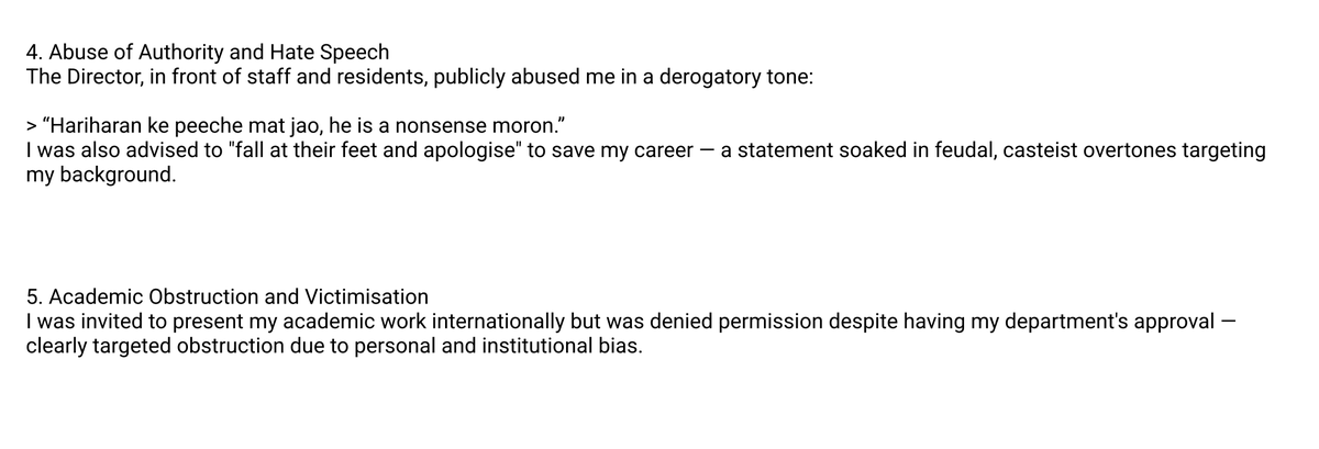DrDatta_AIIMS's tweet photo. 🚨Night of abuse in Emergency🚨

7 Oct ’24: 

✖️After a female SR is assaulted in Emergency OPD, residents demand an institutional FIR. The Director arrives late, shouts “nonsense moron” at Hariharan, drags him away, and media blames him for service disruption. 

Statement from on-duty residents proves the truth. ⬇️