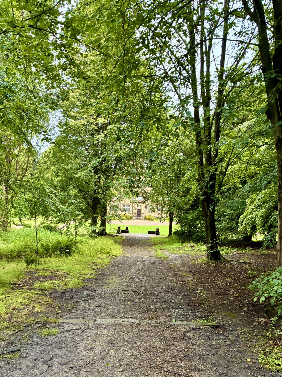 Peekaboo <a href="/NTGawthorpe/">Gawthorpe Hall</a> from the edge of the woods this morning <a href="/LancsMuseums/">Lancashire Museums</a>