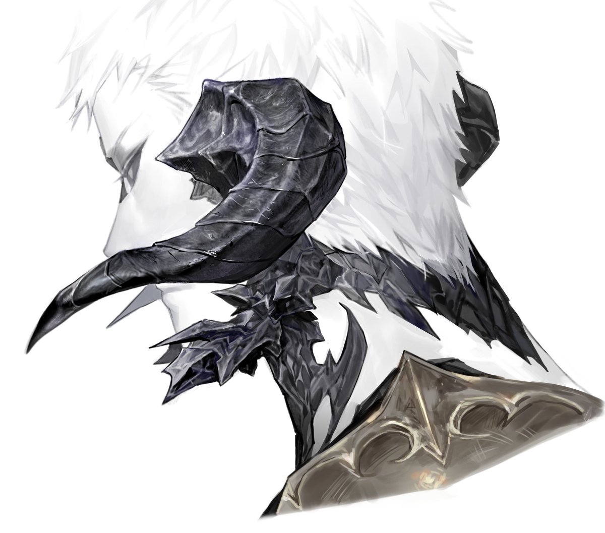 뿔 묘사 전후 과정..