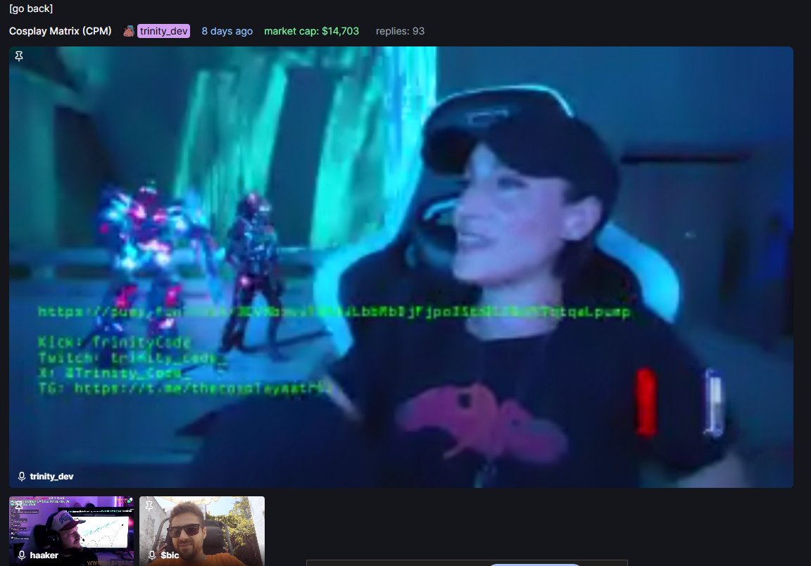 OfficeSurvival_'s tweet photo. 🎥 We’re LIVE right now with @Trinity_Code_ and @HaakerMF!
Cosplay, chaos, charts — and $BIC pumping through the office vents 💼☕
📈 https://t.co/1ukSBBHbgy
🎙️ Jump into VC — next milestone is getting weird.

#BOSSISCOMING #pumpfun #LIVE #BIC https://t.co/UiKlZqvla4