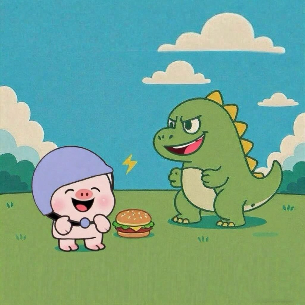 卑微小D子戴着头盔笑嘻嘻，拿 <a href="/CheesyBun0211/">小汉堡Bird🕊️</a> 小汉堡诱惑 <a href="/xingxingjun8888/">星星菌xingxingjun.eth🐿️</a>  邪恶小恐龙。

小恐龙馋得瞪眼，吼道：放下！这是我的地盘！

<a href="/MemeX_MRC20/">MemeX</a>
#MemeX #KaitoAI #BubuEverywhere