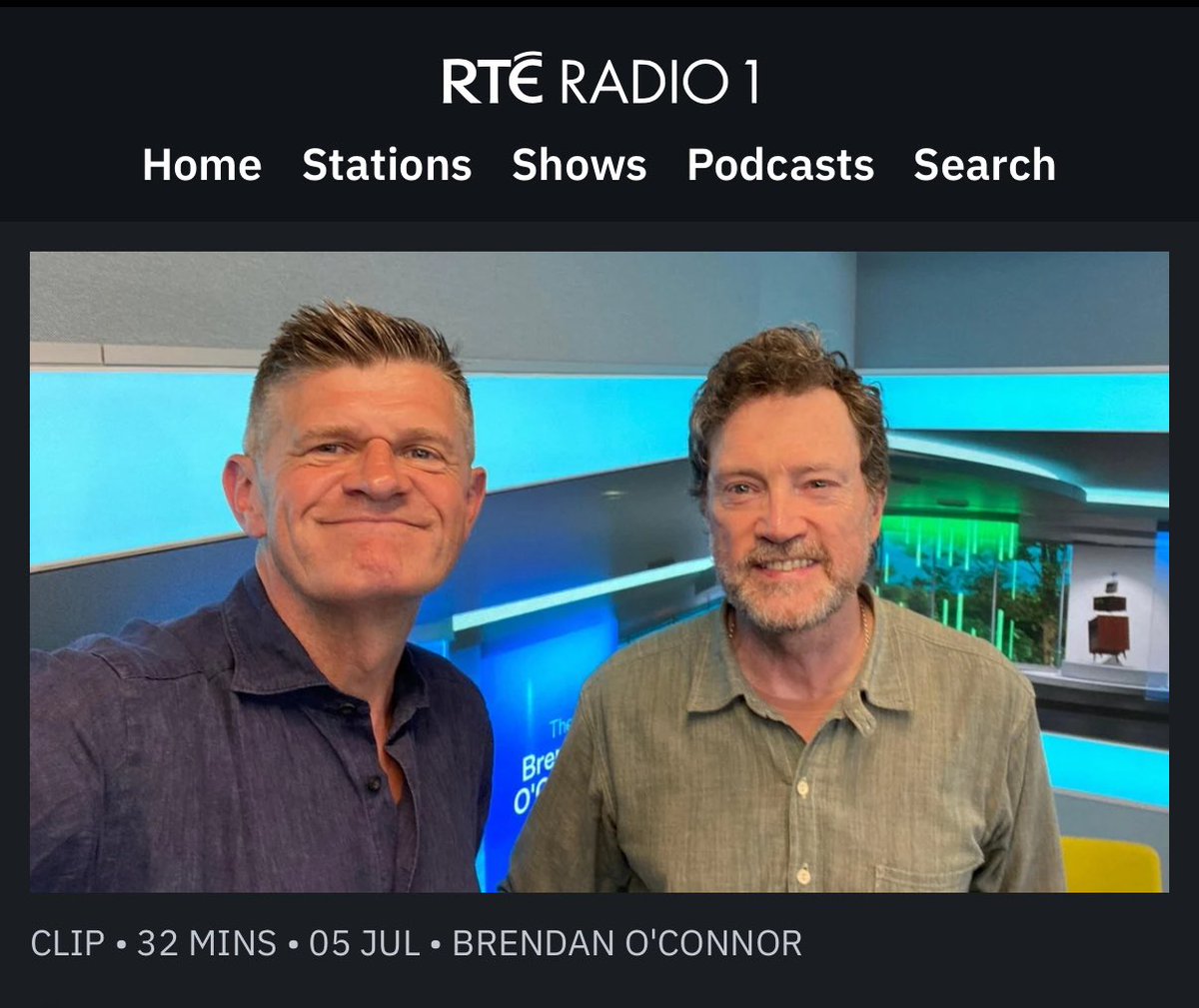 The Stunning (@thestunningband) on Twitter photo Steve chatted with Brendan O’Connor this morning about 5 landmark songs in his life - Peggy Lee, Rory Gallagher and more.
Listen back at the link below. <a href="/RTERadio1/">RTÉ Radio 1</a>
rte.ie/radio/radio1/c… Steve chatted with Brendan O’Connor this morning about 5 landmark songs in his life - Peggy Lee, Rory Gallagher and more.
Listen back at the link below. <a href="/RTERadio1/">RTÉ Radio 1</a>
rte.ie/radio/radio1/c…
