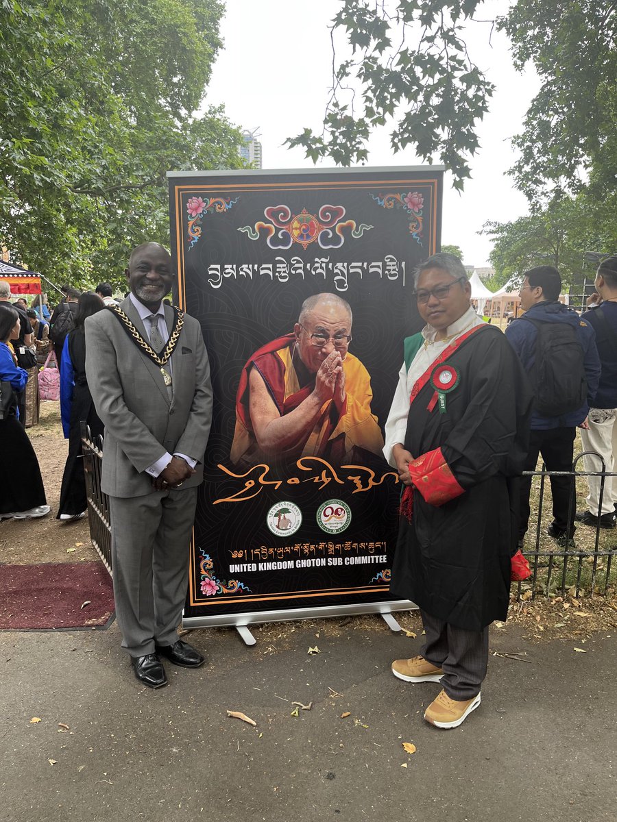 sunnylambe's tweet image. Great privilege attending His Holiness @DalaiLama #XIV #90birthdaycelebration today at #Tibetanpeacegardenlondon with many dignitaries #SirIanDuncanSmith etc in attendance. @lb_southwark @SouthwarkMayor and people wish his holiness peace ♥️