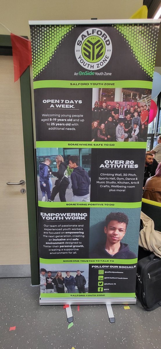 Had the pleasure of attending officially opening of Salford Youth Zone  facility that will bring life changing opportunities to young people across our city. It was inspiring to meet  local artist and community  members  <a href="/Chelsea_D_Art/">Chelsea Davies Art</a> <a href="/LCUKCIC/">Lusoconnectionuk CIC</a>