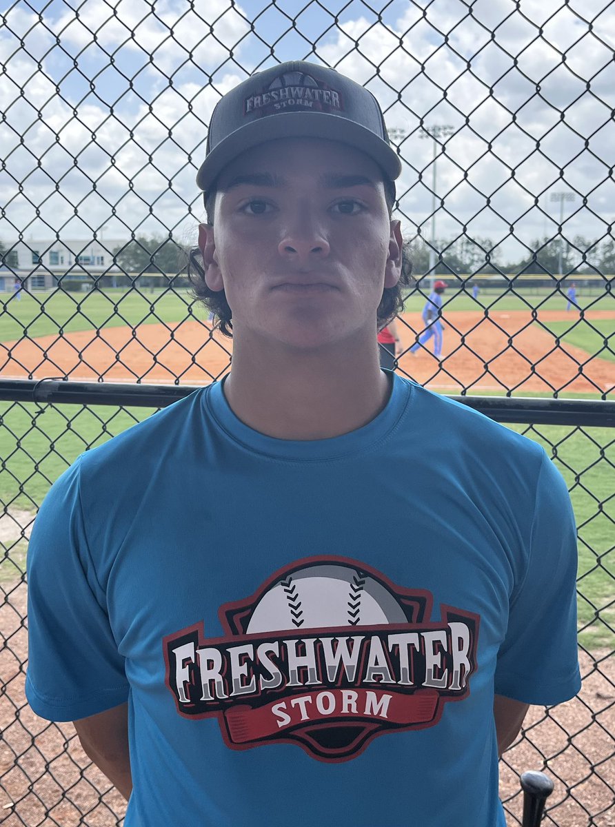 PrspCntSports's tweet photo. 2027 RHP Ruben Negron (Trinity Christian) had another excellent pitching performance for the Freshwater Storm in their win at the Prospect Wire World Series this morning. He worked 3.1 scoreless innings with 4 K as his outstanding summer season continues. https://t.co/nogmGGkFJ5