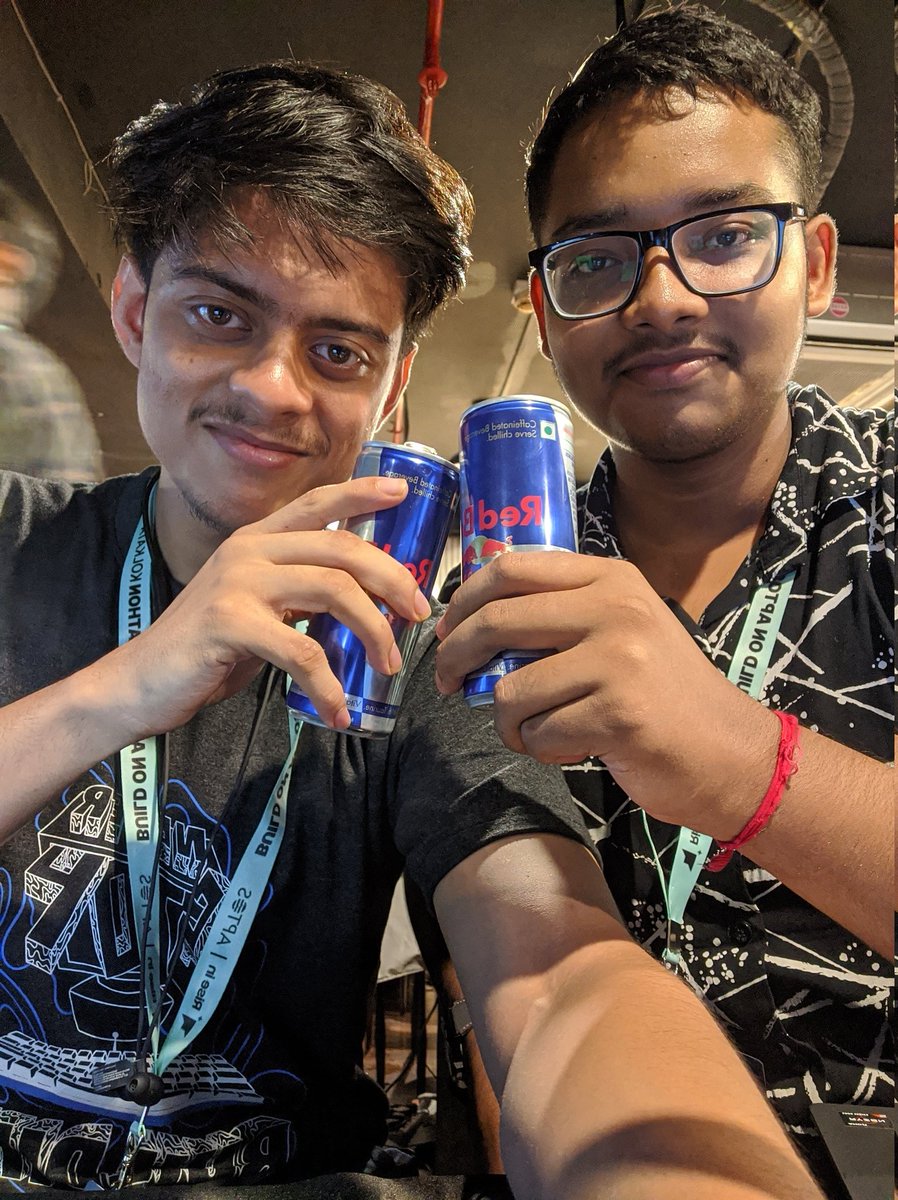 SURYASHISH (@suryashish_) on Twitter photo Just got charged up with <a href="/redbullindia/">Red Bull India</a>
With my team mate <a href="/SayandeepPal06/">Sayandeep Pal</a>
Back on track to building 🔥🔥
<a href="/Aptos/">Aptos</a> <a href="/riseinweb3/">✨ Rise In</a> <a href="/SahityaRoy07/">Sahityaa.nft 🇮🇳</a> Just got charged up with <a href="/redbullindia/">Red Bull India</a>
With my team mate <a href="/SayandeepPal06/">Sayandeep Pal</a>
Back on track to building 🔥🔥
<a href="/Aptos/">Aptos</a> <a href="/riseinweb3/">✨ Rise In</a> <a href="/SahityaRoy07/">Sahityaa.nft 🇮🇳</a>