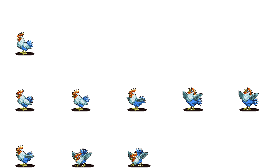 gameandfun2020's tweet photo. SRPG Studioの魔法系モーション素材です。コカトリスを小改変したルースターです。公式の利用規約に準じて使用されてください。不具合がありましたらご連絡ください。

※Ci-enから.zipファイルを無料でダウンロードできます
※コカトリスのアニメを流用してください
※改変自由です https://t.co/Jlaai7Moef