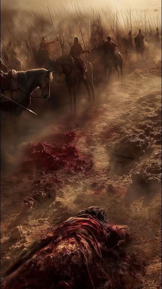 ما أعظمها من مصيبة،
حين يقف الحسين وحيدًا في كربلاء،
يناديهم: ألستُ ابن بنت نبيّكم؟
ألستُ ابن فاطمة الزهراء؟
ألستُ حفيد محمد المصطفى؟
فيكون جوابهم سهامًا مزّقت صدره،
ورماحًا غرزت في جسده الطاهر،
وسيوفًا حصدت شبابه وظُلمه،
كأنهم لم يسمعوا يومًا قول النبي 
"حسين مني وأنا من حسين"