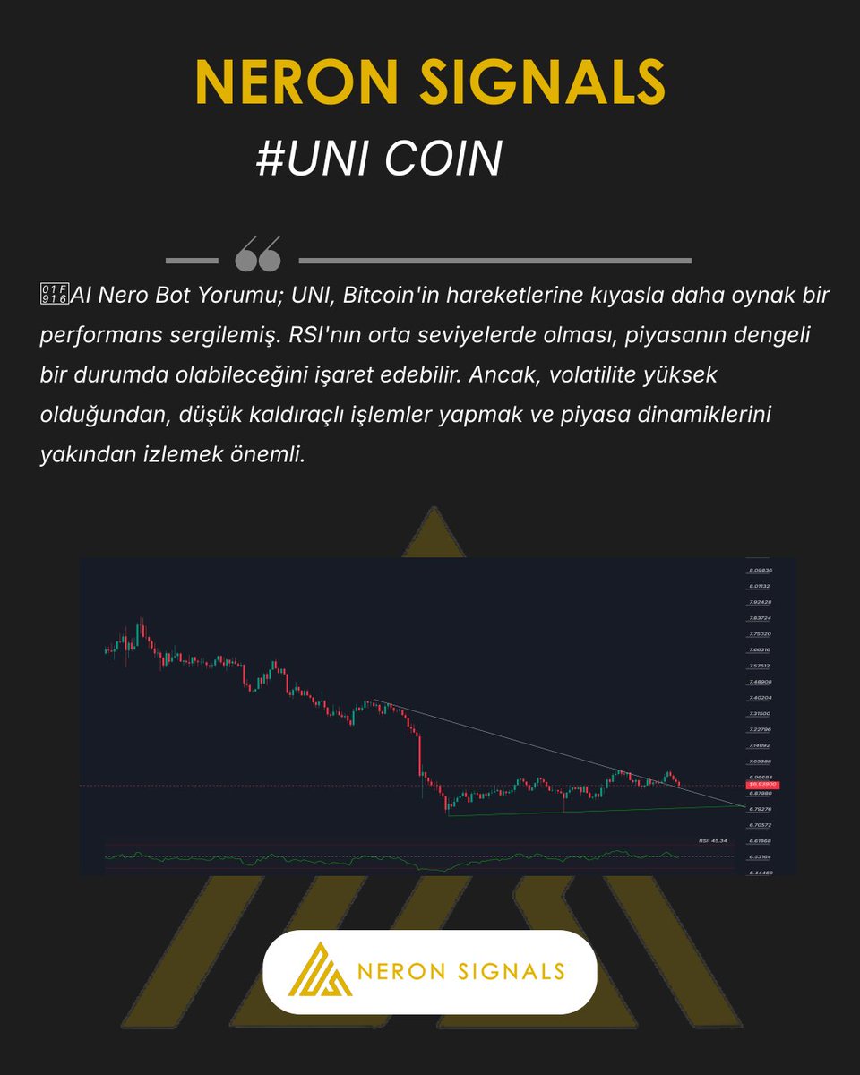 NeronSignals's tweet photo. #UNI Grafigi ve AI Nero Bot yorumu.
Tum hizmetlerimiz: https://t.co/0ylsAi71hM
#UNI #UNICHART #CHART #NeronSignals #crypto #Binance #AICrypto #kripto #analiz https://t.co/SpfBKMfJqo