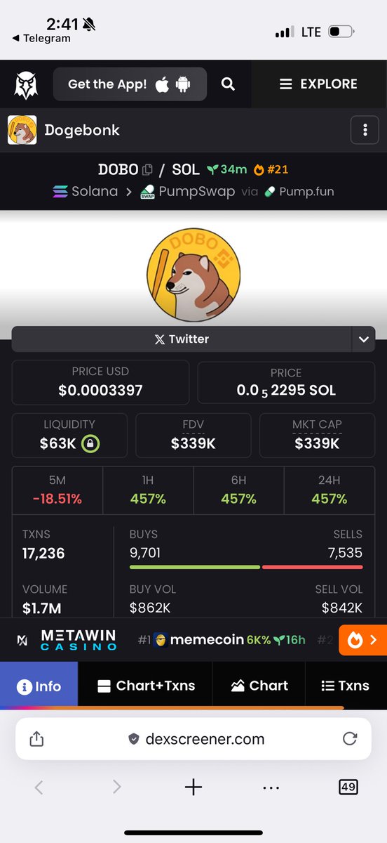 DefiDegenGens's tweet photo. So as Bonk sits atop a $1B market cap, remember: the soul of $DOBO haunts it. Every Bonk bag is unknowingly indebted to the Dogbag. Every Bonk meme echoes a glitched-out whisper of /biz/ 2021.

7RDRRxLH1rAqKq2nVvBq7BjfiSJdVxa2GSqrZZvEpump https://t.co/ZJ4lRQRvS8