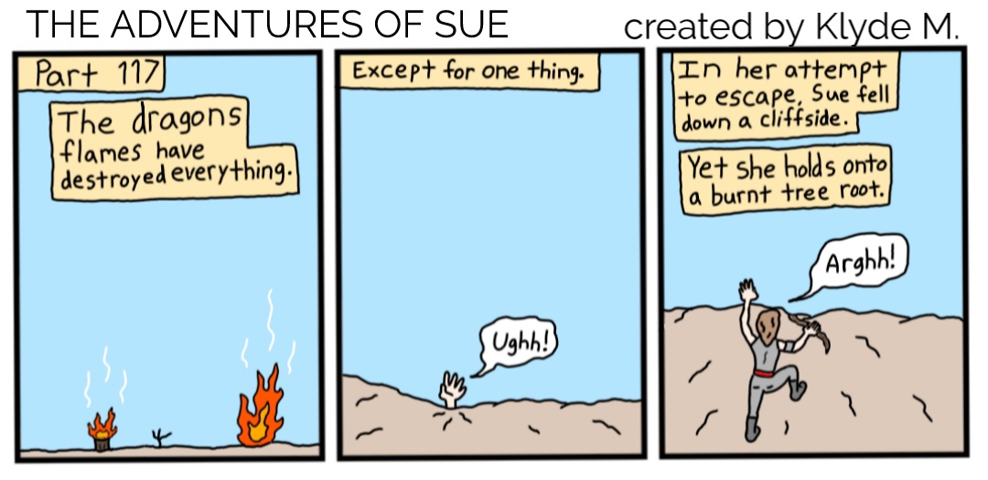 Part 117 THE ADVENTURES OF SUE 
#webcomic #webtoon #adventure #action #comic #comics #comicstrip #TheAdventuresOfSue #comicbook #comicartist #fiction #fantasy #readthis #indiecomic #indiecomics #SaturdayVibes