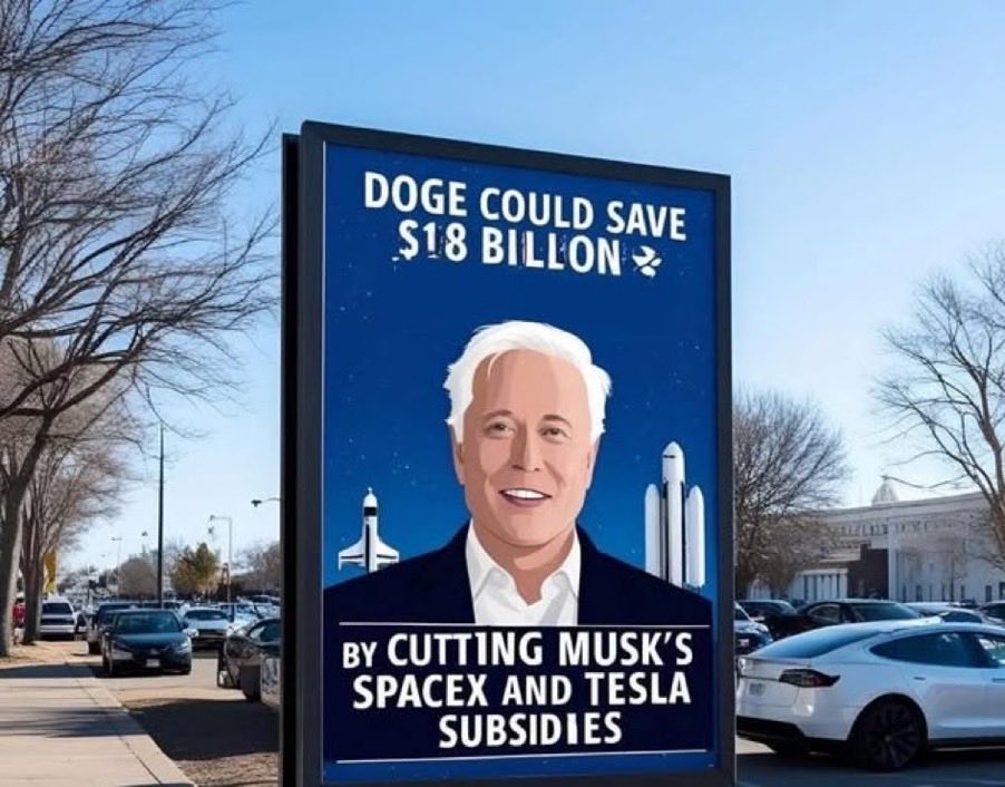 CaraMia200's tweet photo. @96Mrbsa #Musk has been played by hyaenas he bought the govt for! He has a long time to reflect on #DOGE hoax he perpetrated on #USA voters. Outrageous theatricals of waving a chainsaw, served only the interests of #GOPcrooks. 

Austerity cuts will now make him look worse by the day. https://t.co/i6XsEmLTTG