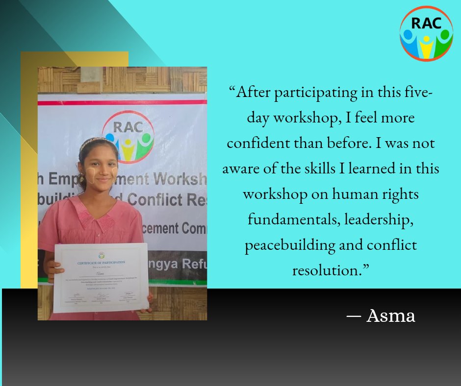 rac_org's tweet photo. We asked individuals who recently completed the five-day workshop to share how impactful it was for them. Here are some insightful responses we received. https://t.co/OEnIFLJ0os