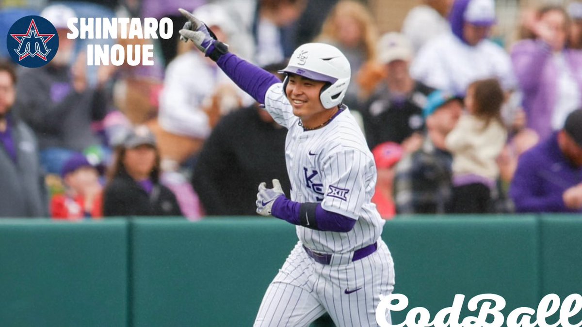 CodBall (@codball) on Twitter photo Shintaro Inoue (<a href="/KStateBSB/">K-State Baseball</a>) went 2-3 with a double also reaching on a walk while driving in an RBI and picking up 2 runs scored on the day for the <a href="/HarwichMariners/">Harwich Mariners</a> Shintaro Inoue (<a href="/KStateBSB/">K-State Baseball</a>) went 2-3 with a double also reaching on a walk while driving in an RBI and picking up 2 runs scored on the day for the <a href="/HarwichMariners/">Harwich Mariners</a>