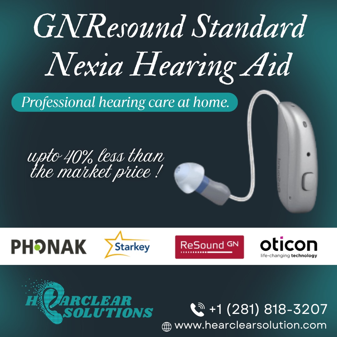 🎧 Hear the Future with GN ReSound Nexia | Hearclear Solutions
Better hearing at home – up to 40% less than market price!
✅ Bluetooth LE &amp; Auracast
✅ Crystal-clear sound
✅ At-home professional care
+1 (281) 818-3207
shorturl.at/Bh0By
#BetterHearing #NexiaHearingAid