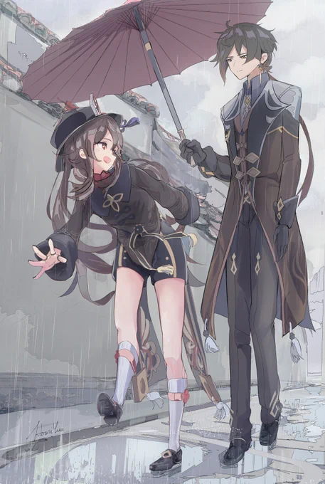 梅雨が明けてしまう前に 去年の梅雨に間に合わなかった絵を再掲