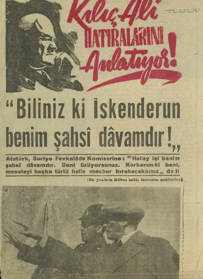 Bugün 5 Temmuz, İskenderun'umuzun düşman işgalinden kurtuluşunun yıl dönümü.

Kutlu olsun 🇹🇷

5Temmuz1938
#hatay #iskenderun #5Temmuz