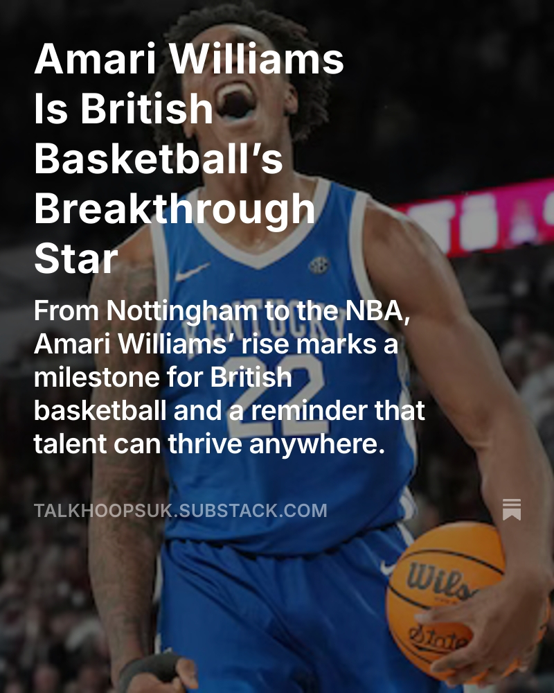 Talkhoops1's tweet photo. Amari Williams Is British Basketball’s Breakthrough Star

Check out our latest work here: https://t.co/fTyWlp6KOb https://t.co/W2CJ96TQFl