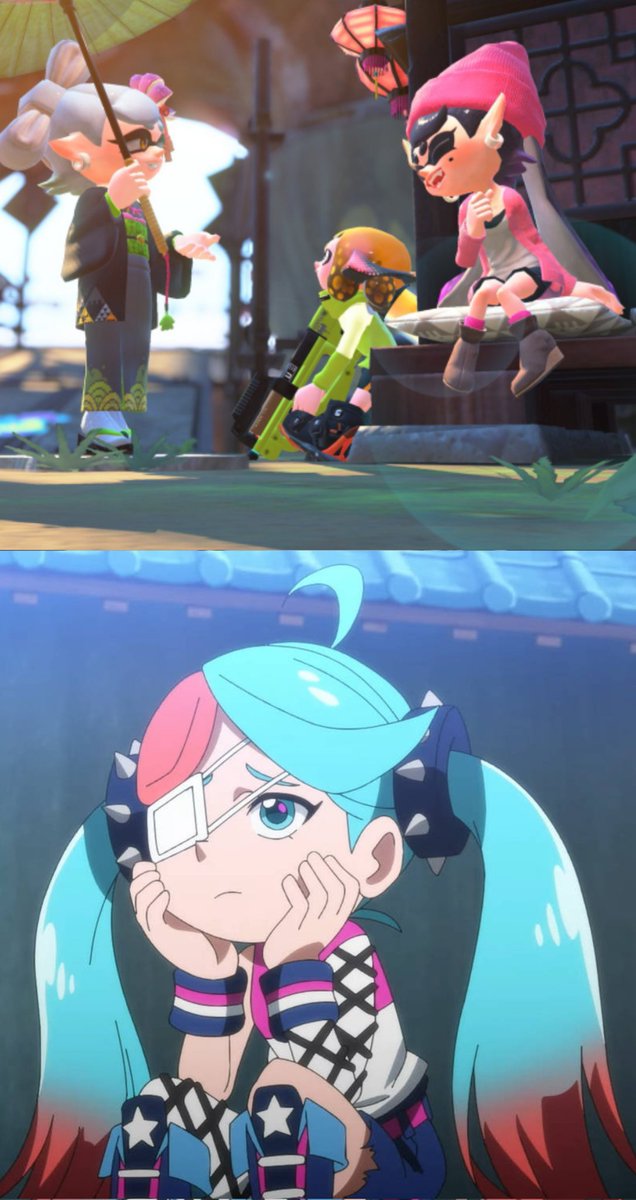 RanggaR32410540's tweet photo. Lucy has think Worried About Emma Because a History She with Squid Sisters as Agent 4 in Octo Canyon but Emma was as Agent 3 #Ninjala #NinjalaLucy #Splatoon #SplatoonAgent3 #Agent3 https://t.co/OUCxwXK7vG