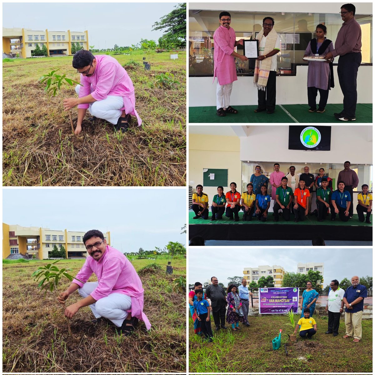 RathAdarsh's tweet photo. Van Mahotsav 2025, we planted 550+ saplings across the Klorofeel School campus, and nearby community. 

Theme of the year - Ek Ped Maa ke naam!! 

@KlorofeelS @EduMinOfIndia @moefcc https://t.co/PKukb5vR6i