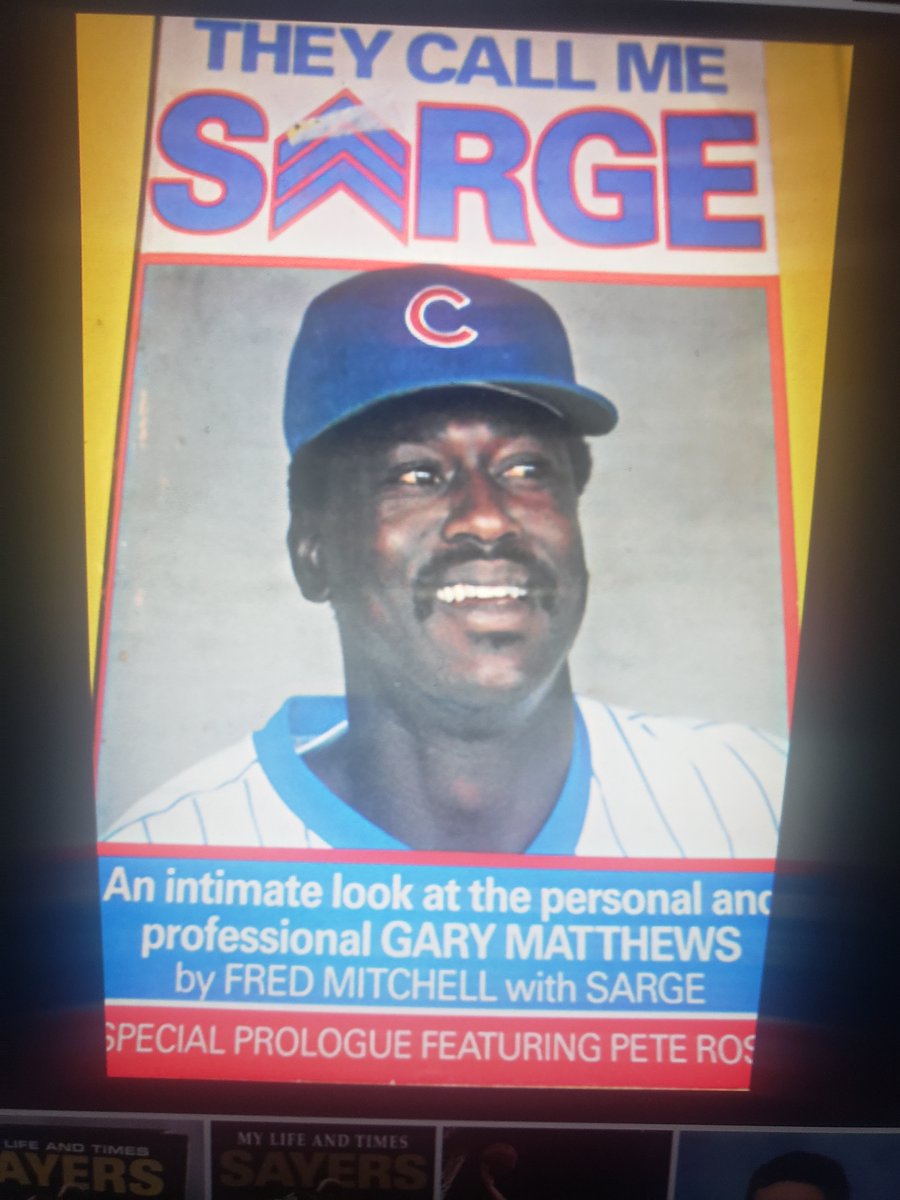 kicker34's tweet image. Happy birthday to former Cubs star outfielder Gary Matthews. I had the pleasure of writing Matthews' life story: "They Call Me Sarge," in 1985. Matthews also was a key member of the 1983 NL champion Philadelphia Phillies and the MVP of that year's NLCS.