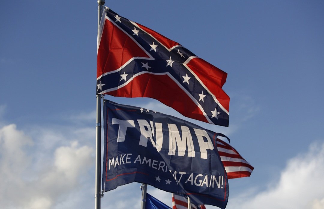 Hey MAGA: 

Stop the crap about "illegals this &amp; illegals that"!

You voted for a fukn felon.

Truth is, you don't care for anyone who isn't straight, White, &amp; Christian. You want Black &amp; Brown people gone.

You are no different than segregationists of the past.

True story. 🔥☕️