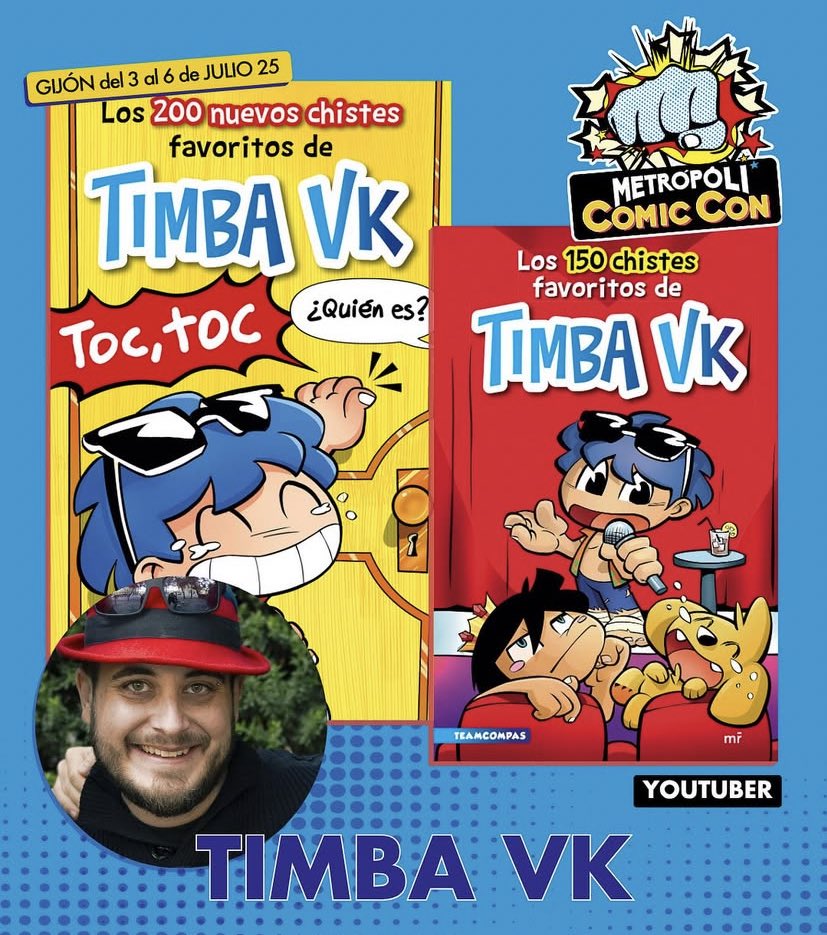 ¡Nos vemos mañana día 6 de julio a las 17:30pm! 👏🏻😁 Os esperó a todos en el Artist Alley de Cómic Con ✍🏼📚🔝