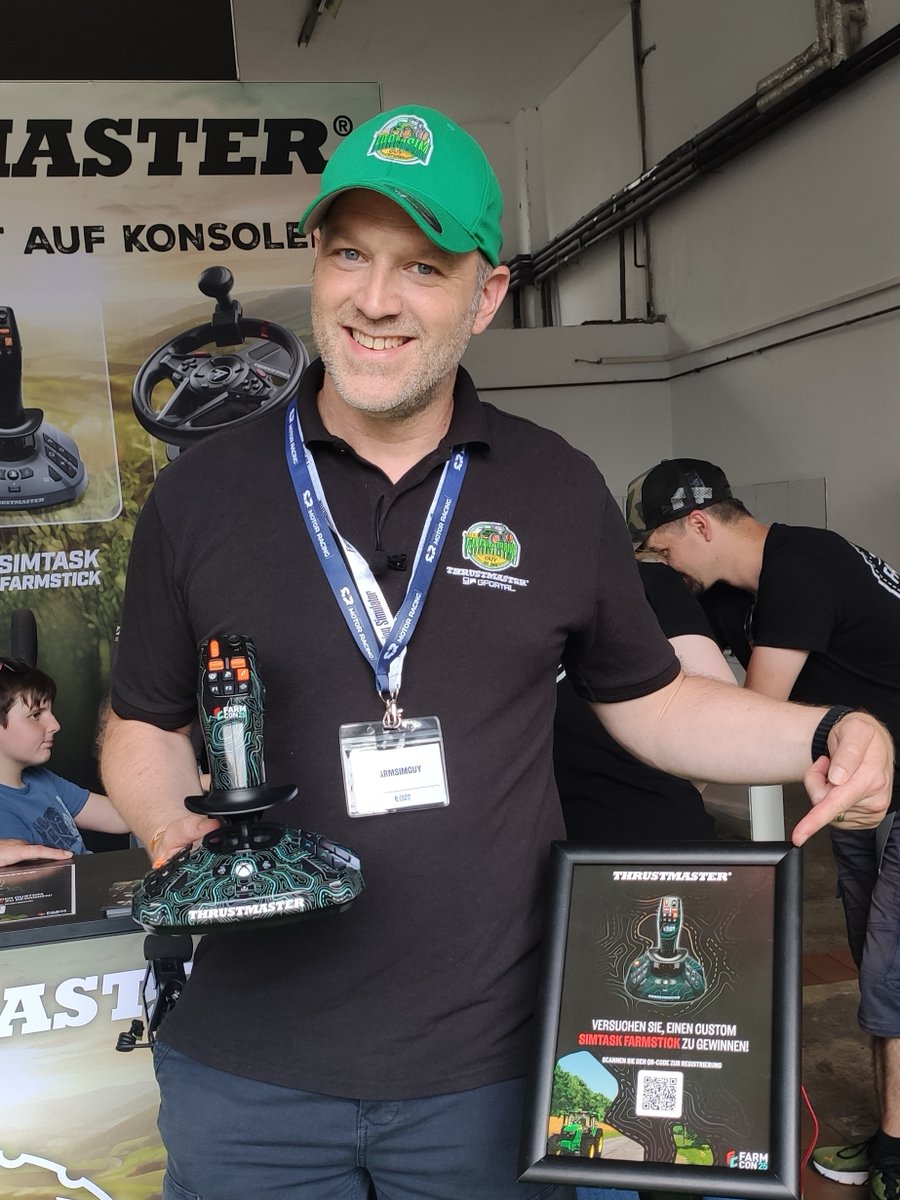 Thrustmaster Official (@tmthrustmaster) on Twitter photo A true farming legend has joined us at FarmCon! 🌾
The <a href="/FarmsimGuy/">The FarmSim Guy</a> is here to dive into the game, check out our gear, and meet you — the fans! 🙌
Swing by the booth and say hi! 🚜🎮 A true farming legend has joined us at FarmCon! 🌾
The <a href="/FarmsimGuy/">The FarmSim Guy</a> is here to dive into the game, check out our gear, and meet you — the fans! 🙌
Swing by the booth and say hi! 🚜🎮