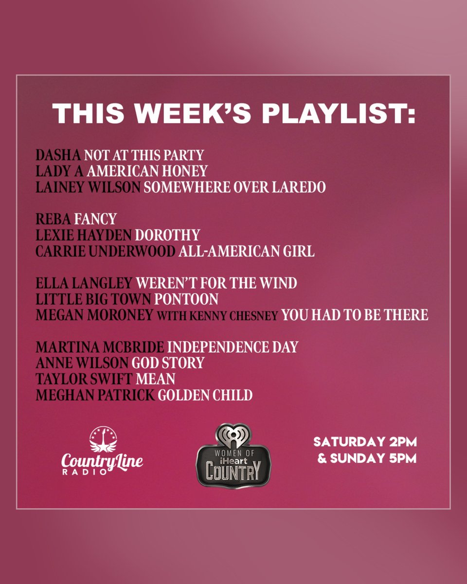 #countrylineradio #amybrownplaylist #saturday