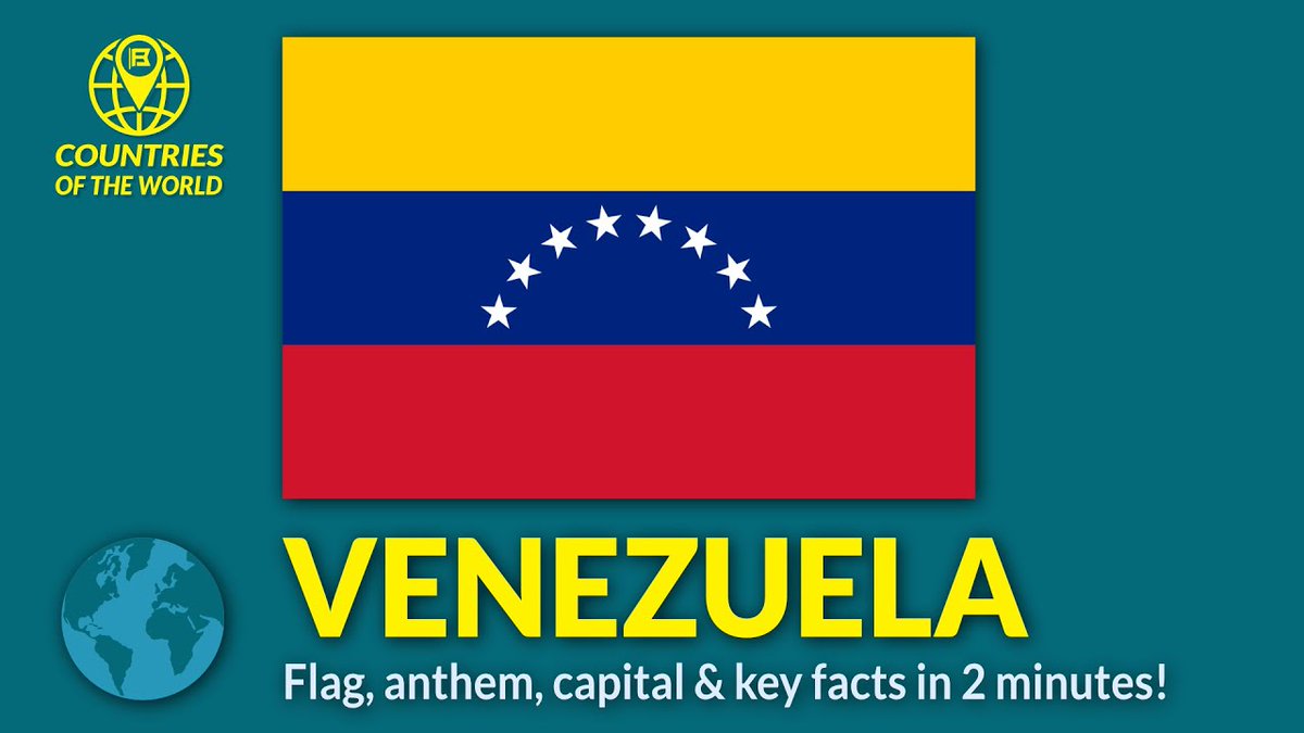 flags_book's tweet image. Today is independence day in #Venezuela . A public holiday is held in marking  the 1811 Venezuelan Declaration of Independence, separating the country from Spanish rule. Find out about all the countries on flagsbook youtube. #Flagsbook #cincodejulio