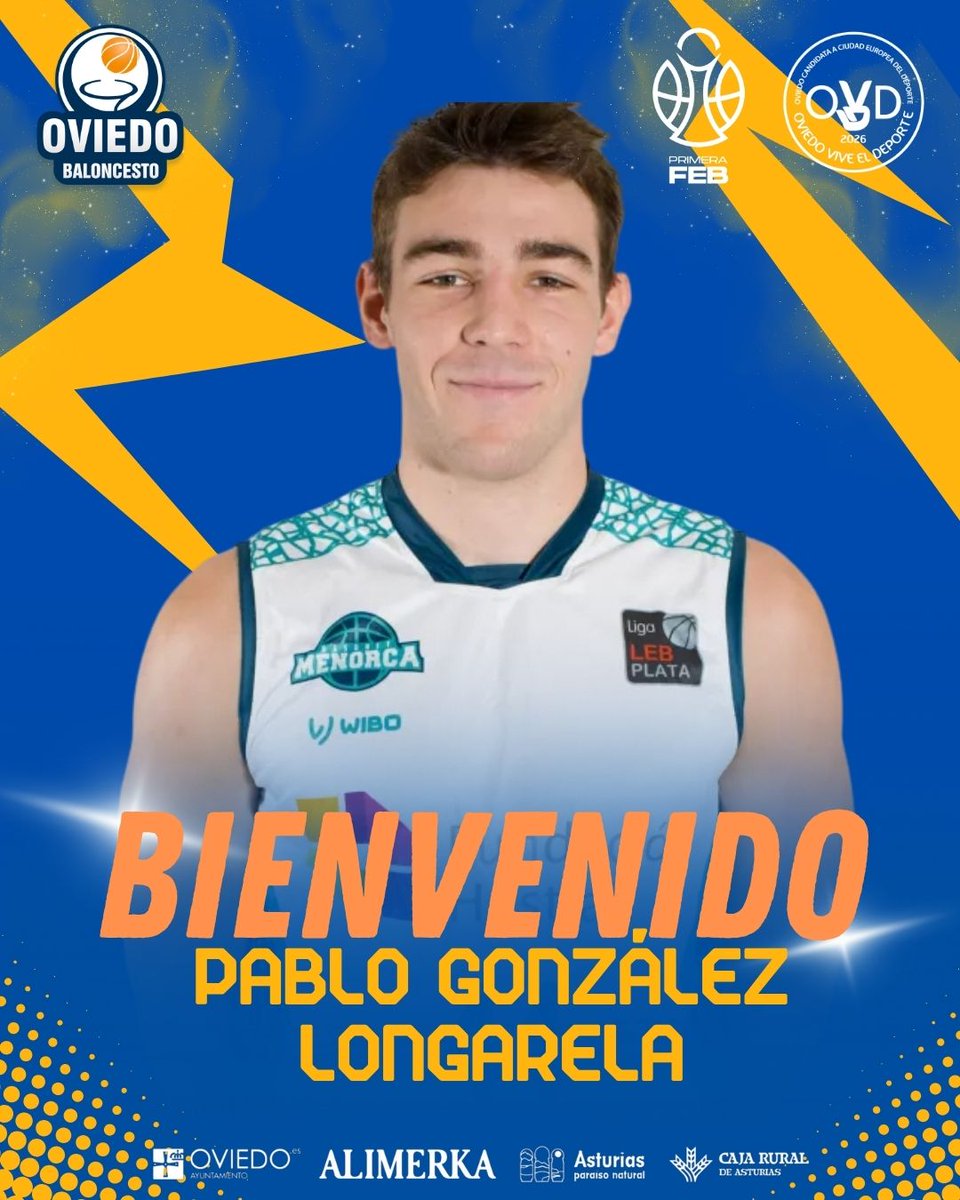 El Alimerka Oviedo Baloncesto da la bienvenida a Pablo Longarela, primer refuerzo para la temporada 25-26
Toda la info en nuestra web👇
oviedobaloncesto.com/web/el-alimerk…