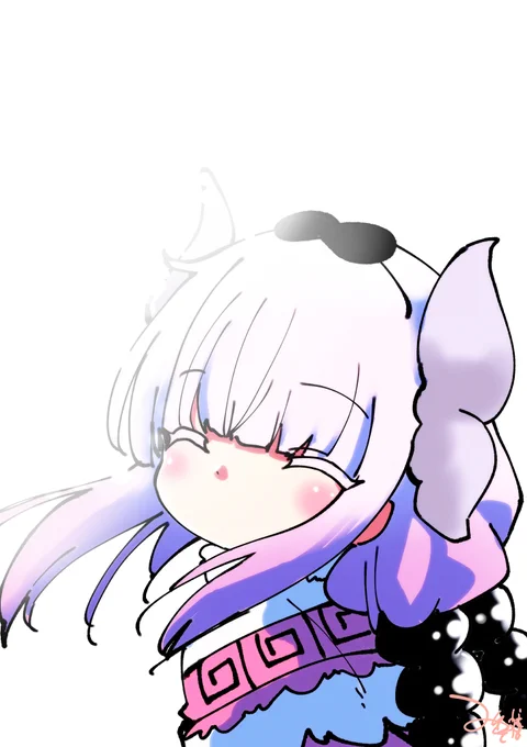 劇場版カンナちゃんめちゃくちゃ綺麗だったよねっていう絵 #映画メイドラゴン #DragonMaid