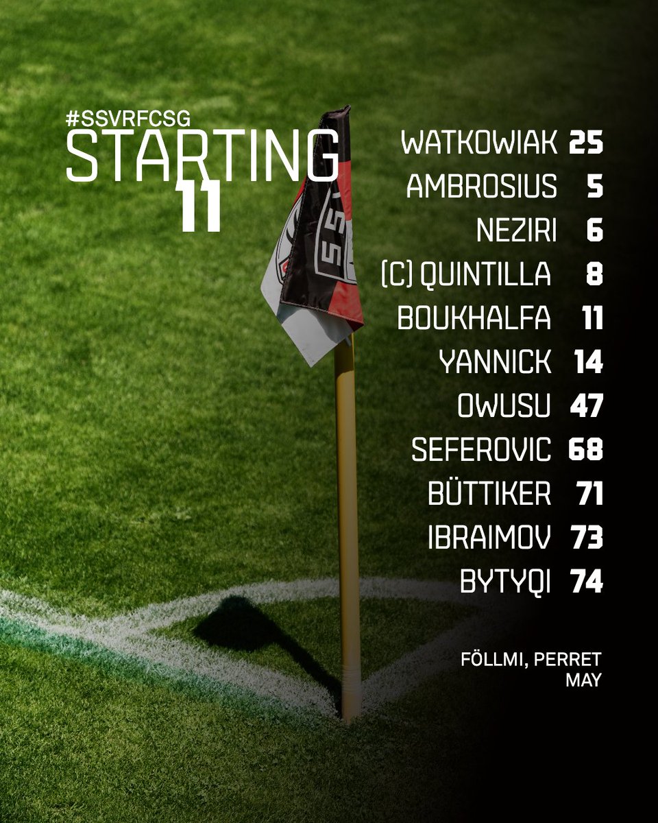 Hier die 1⃣1⃣ für die Partie gegen die Gastgeber aus Reutlingen ⬇️ #SSVRFCSG