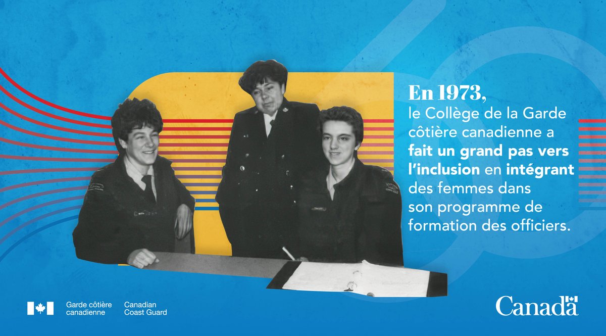 GardeCôtièreCAN (@gardecotierecan) on Twitter photo Retour en arrière jusqu’en 1973: Le <a href="/CollegeGCC/">Collège Garde Côtière Canadienne</a> a ouvert ses portes aux femmes dans le Programme de formation des officiers et depuis, on navigue vers l’inclusion! 🚢
Au fil des ans, des centaines de femmes élèves-officiers sont passées par le campus, prêtes à relever le défi. 🌊 Retour en arrière jusqu’en 1973: Le <a href="/CollegeGCC/">Collège Garde Côtière Canadienne</a> a ouvert ses portes aux femmes dans le Programme de formation des officiers et depuis, on navigue vers l’inclusion! 🚢
Au fil des ans, des centaines de femmes élèves-officiers sont passées par le campus, prêtes à relever le défi. 🌊