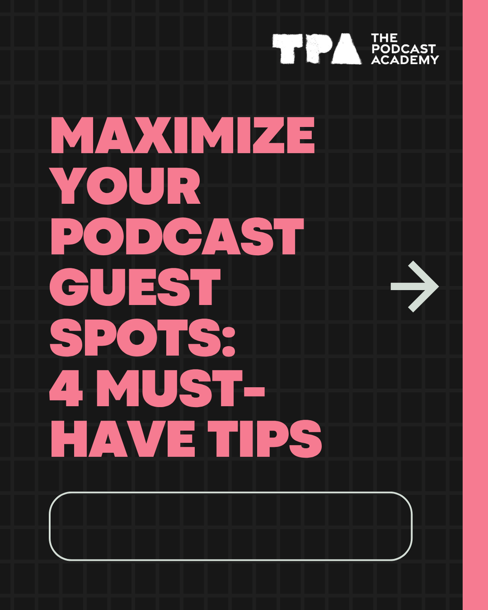 podcastacademy's tweet image. ✨ Want more visibility without the chaos?
Being a #podcast guest is a great way to grow your reach—but without a system, bookings, deadlines, and follow-ups can get messy fast.
Swipe for 4 smart ways to stay organized, impress hosts, and make every guest spot count!