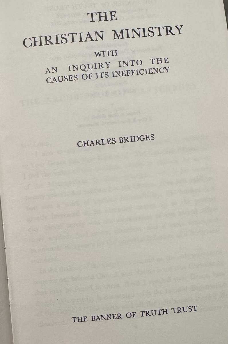 LigonDuncan's tweet image. "In the shaking of the kingdoms around us, the only warranted hope for our beloved Church and Nation is the true Christianity that may be found in them."
~ Charles Bridges, The Christian Ministry @banneroftruth (1849)
Interestingly, Bridges' book started as a letter to a…