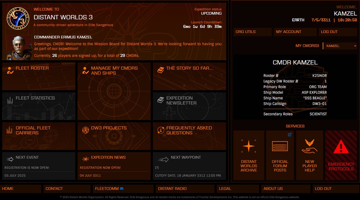 Erimus Kamzel (@erimus_kamzel) on Twitter photo <a href="/EliteDangerous/">Elite Dangerous</a> <a href="/Zacerhy/">Zac</a> <a href="/ObsidianAnt/">ObsidianAnt</a> <a href="/drewwagar/">Drew Wagar</a> We are delighted to announce that the Distant Worlds 3 website and roster sign ups for the upcoming expedition are now open! Please visit the official forum thread for full details: forums.frontier.co.uk/threads/dw3-di… <a href="/EliteDangerous/">Elite Dangerous</a> <a href="/Zacerhy/">Zac</a> <a href="/ObsidianAnt/">ObsidianAnt</a> <a href="/drewwagar/">Drew Wagar</a> We are delighted to announce that the Distant Worlds 3 website and roster sign ups for the upcoming expedition are now open! Please visit the official forum thread for full details: forums.frontier.co.uk/threads/dw3-di…