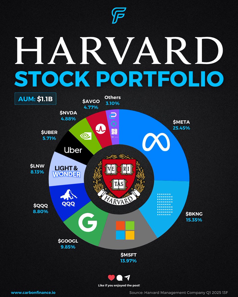 Harvard University Stock Portfolio Visualized: