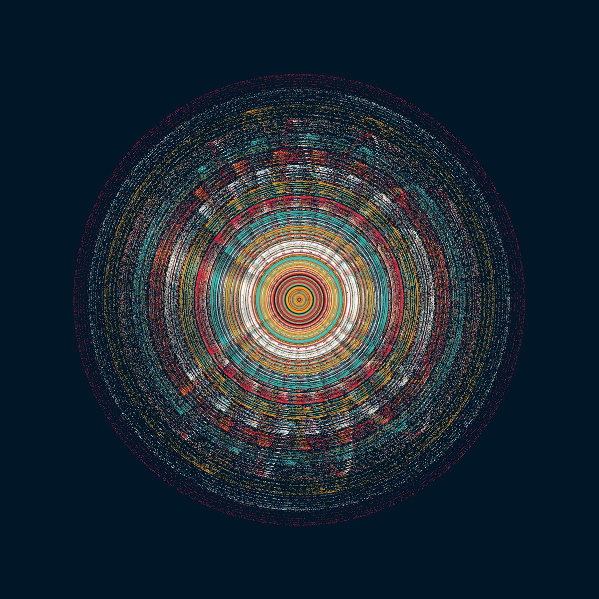 camillerouxart's tweet image. CIRCULAR MURMURATIONS #172 (@fx_hash_)