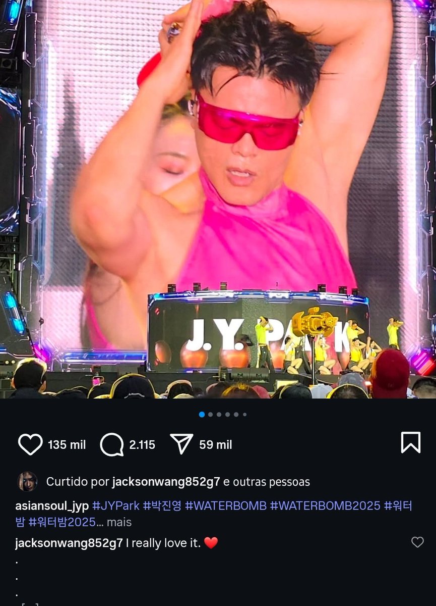 npomvtt's tweet photo. MARKETING! Jackson Wang do GOT7 comentou "Amei demais. ❤️" numa publicação do JYP no Waterbomb, logo em seguida divulgando o seu comeback: MAGIC MAN 2 NO DIA 18 DE JULHO! https://t.co/HQUhsRZZha