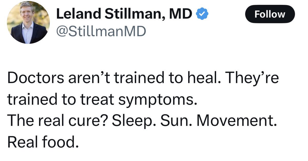 Yes, doctors treat symptoms, because people are in pain, can’t breathe, are bleeding, or battling infections. And while we’d love to prescribe 8 hours of sleep, produce, and a peaceful walk in the sun, sometimes what’s urgently needed is insulin. Or antibiotics. Or surgery. Or