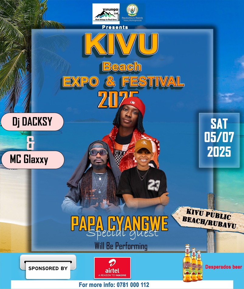 Umuhanzi Papa Cyangwe niwe urasusurutsa abitabiriye Kivu Beach Expo and Festival ku munsi wayo wa 3.
<a href="/RwandaWest/">Western Province I Rwanda</a> 
<a href="/RubavuDistrict/">Rubavu District</a> 
<a href="/Rwandapolice/">Rwanda National Police</a> 
<a href="/IyaremyeY/">Iyaremye Yves</a>