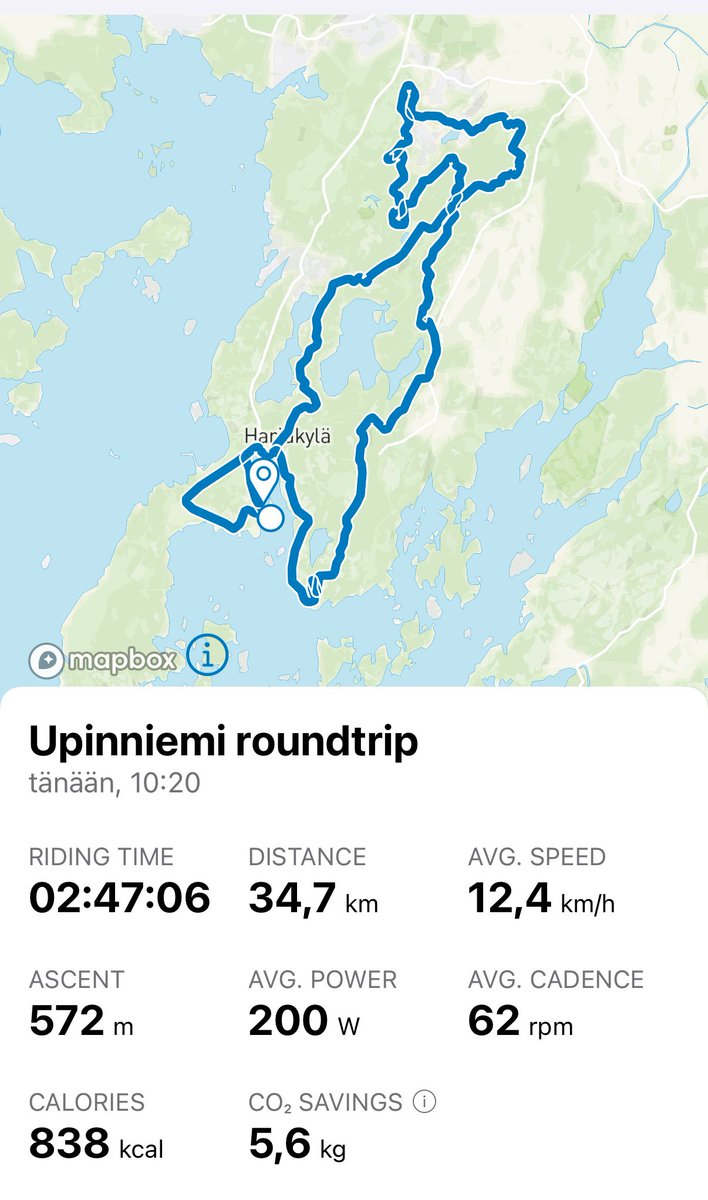 HNordensved's tweet photo. Ai että olihan kyllä mahtava lenkki Upinniemen maisemissa. Huikeita polkuja ja maisemia. Aurinkokin paisteli melkein koko matkan, niin sääkin oli mintissä. Nyt voikin alkaa valmistautua Rantajameille lähtöön. #upinniemi #LohjaTrails #rantajamit https://t.co/rghjr2AvjJ