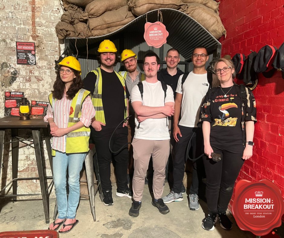 sprint_in's tweet photo. We escaped! Two Sprint teams entered Mission Breakout in London, searching for a lost passenger and rescuing somebody from the future. https://t.co/IGiMACkOYv
